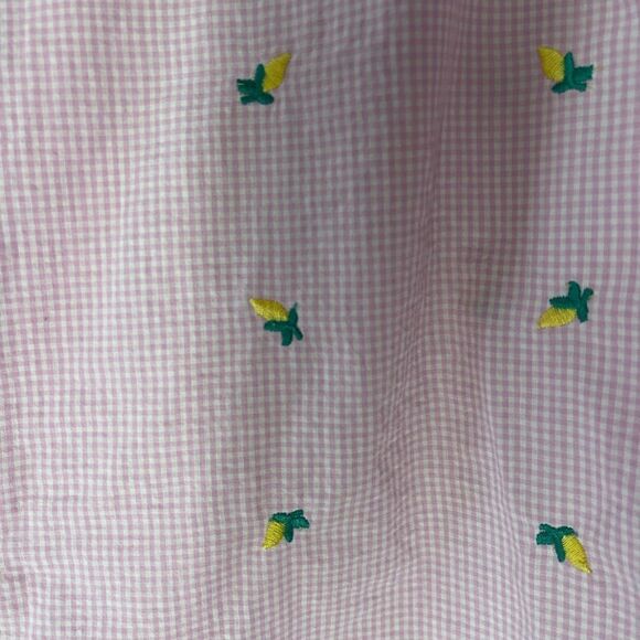 Matilda Jane pink and white check button front blouse top‎ long sleeve, large - Picture 9 of 13